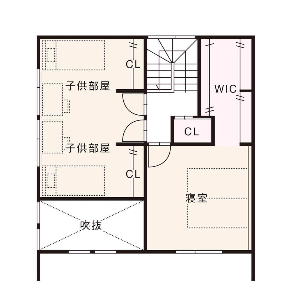 北入りプラン / 2nd.Floor plan