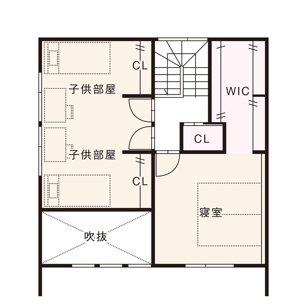 南入りプラン / 2nd.Floor plan