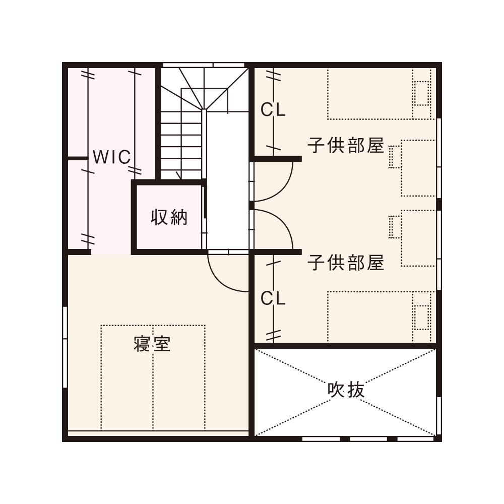 東西入りプラン / 2nd.Floor plan