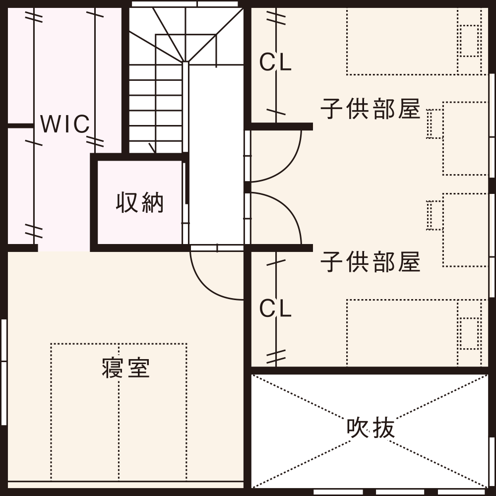 南入りプラン / 2nd.Floor plan