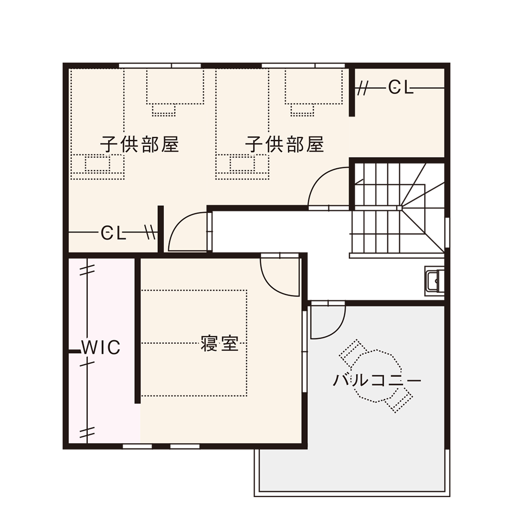 北入りプラン / 2nd.Floor plan