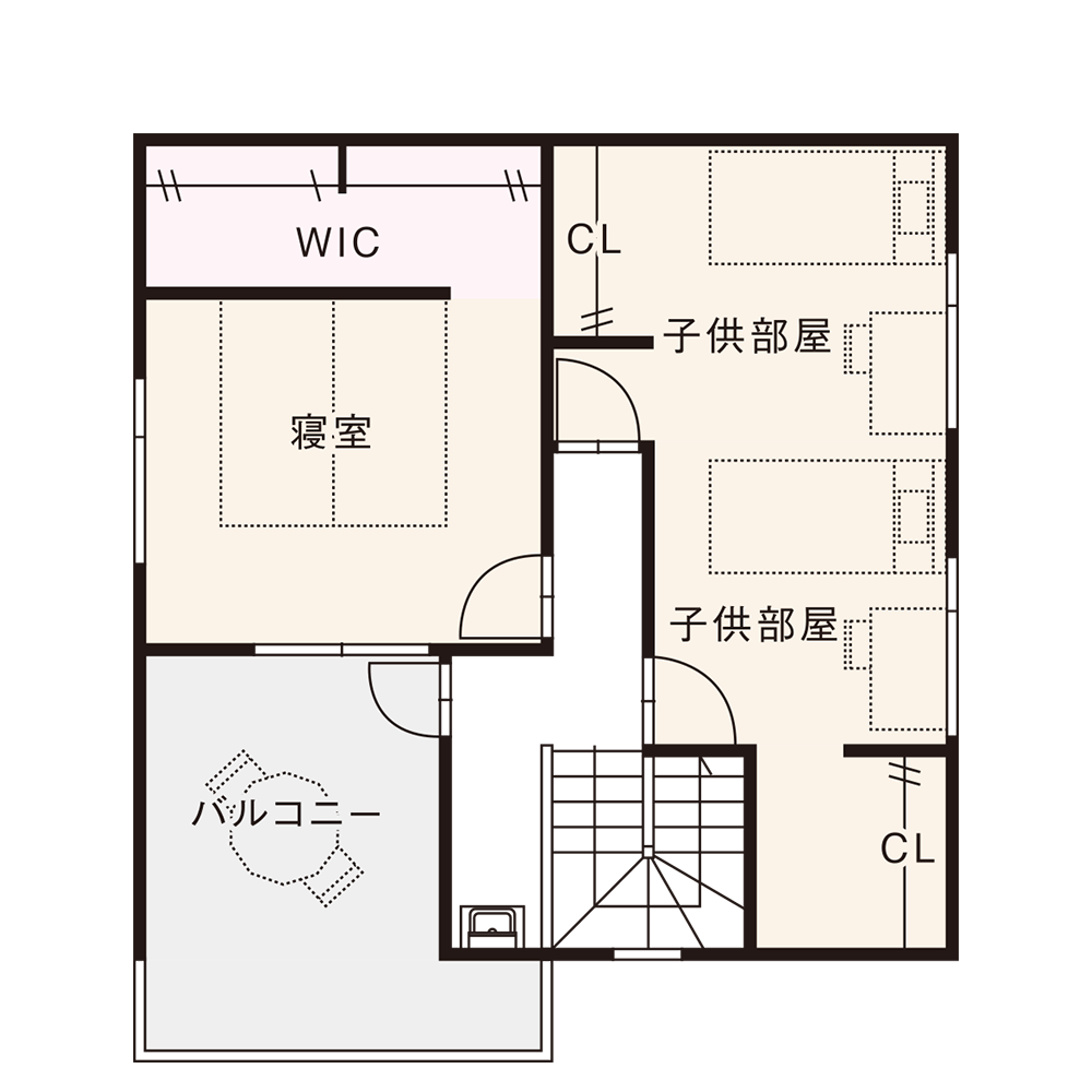 南入りプラン / 2nd.Floor plan