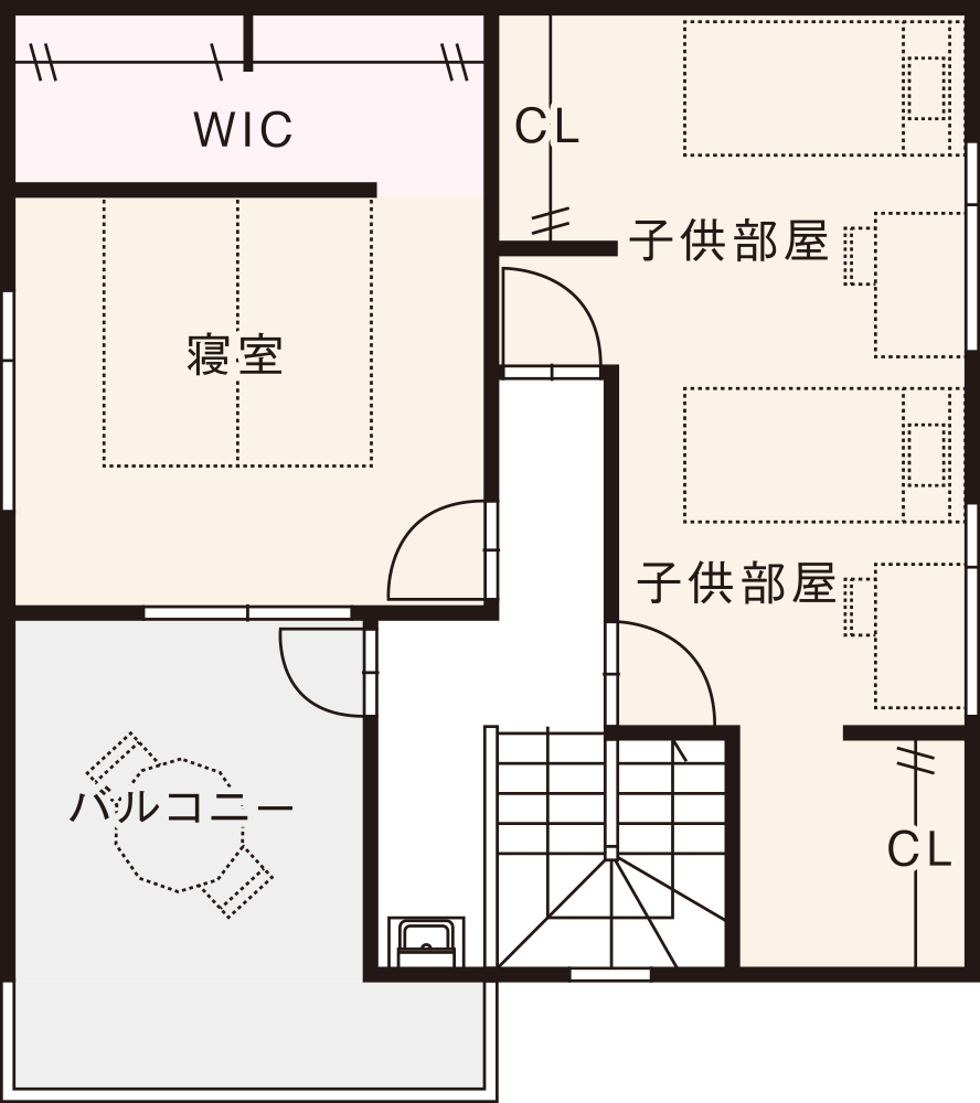 南入りプラン / 2nd.Floor plan