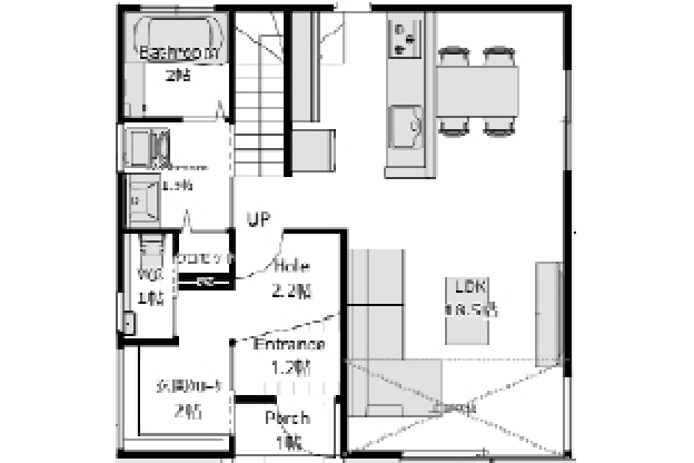 北入りプラン / 1st.Floor plan