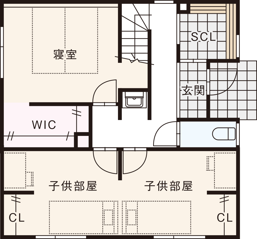 東西入りプラン / 1st.Floor plan