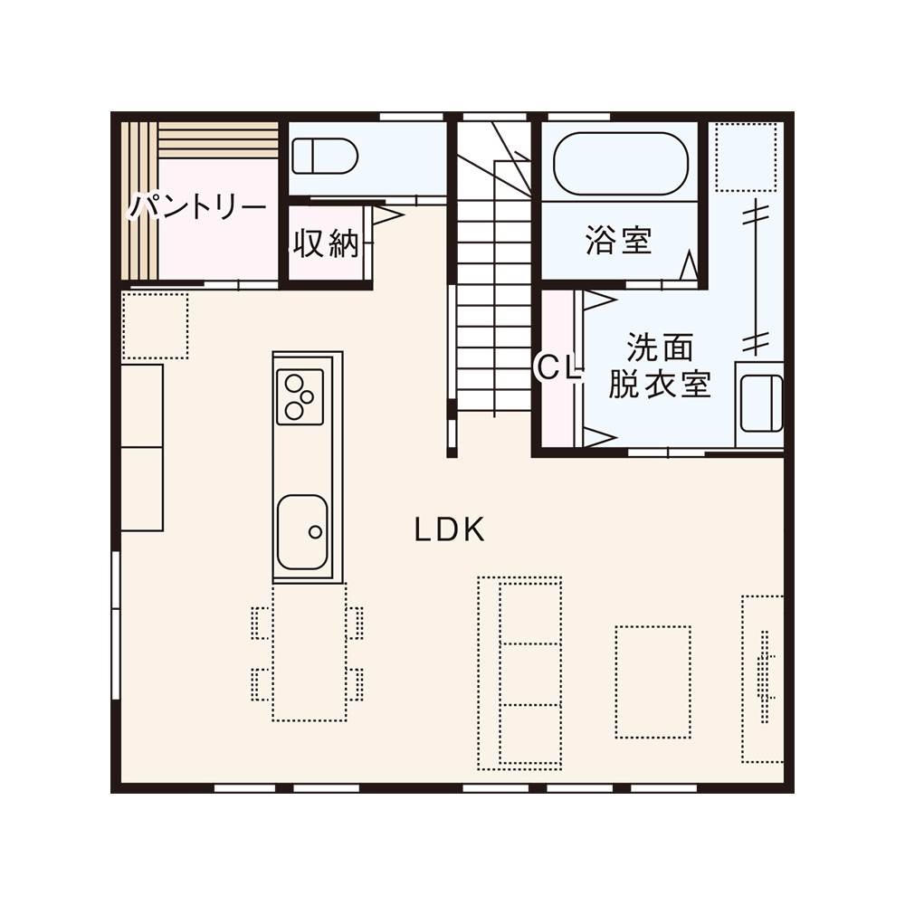 北入りプラン / 2nd.Floor plan