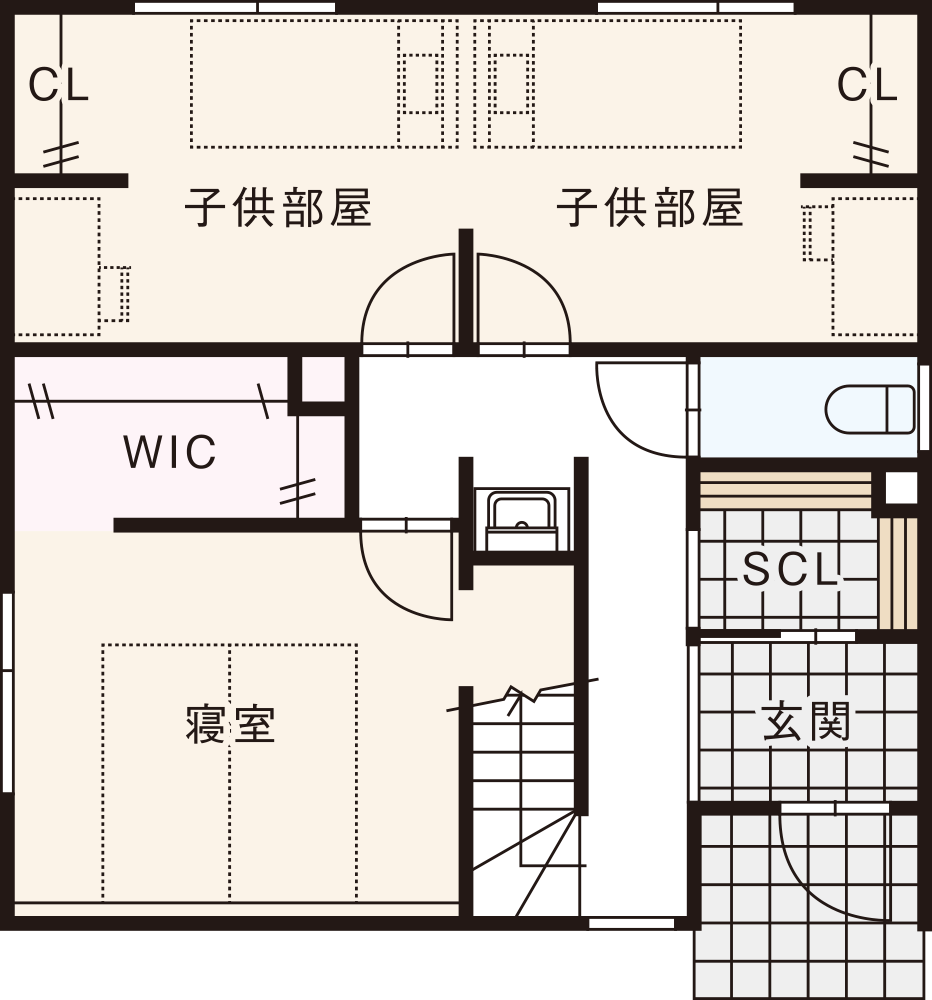 南入りプラン / 1st.Floor plan