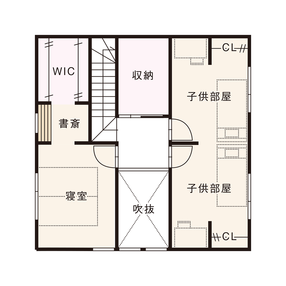 東西入りプラン / 2nd.Floor plan