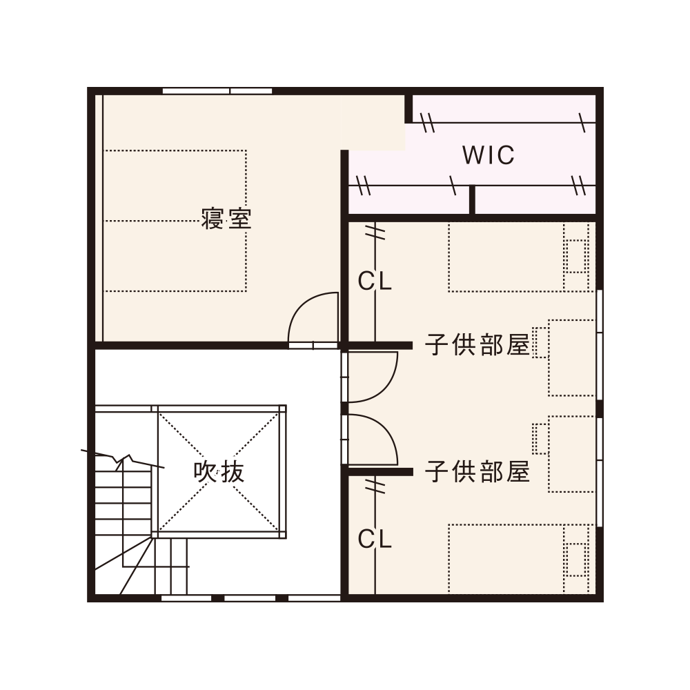 南入りプラン / 2nd.Floor plan