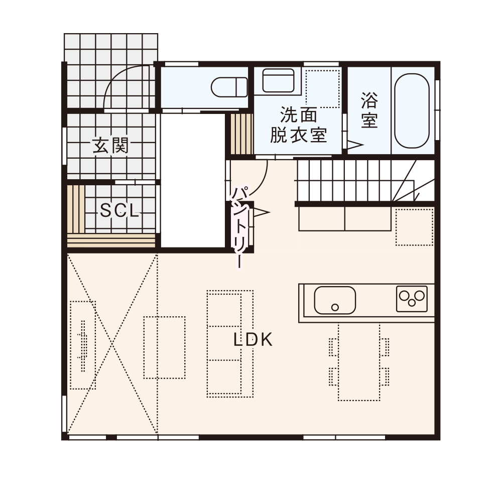 北入りプラン / 1st.Floor plan