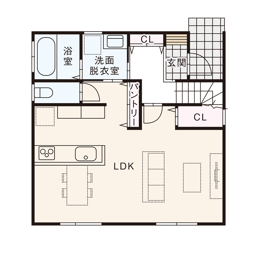 北入りプラン / 1st.Floor plan