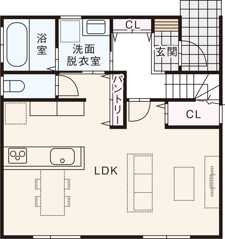 北入りプラン / 1st.Floor plan