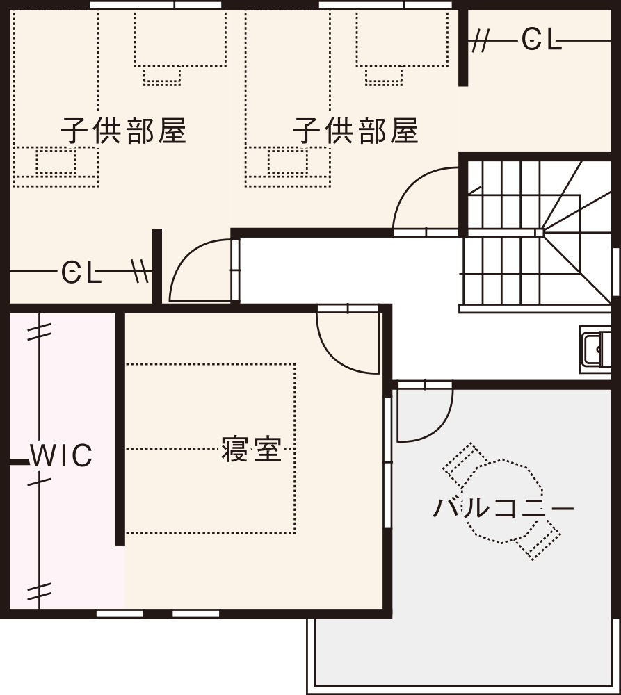 北入りプラン / 2nd.Floor plan