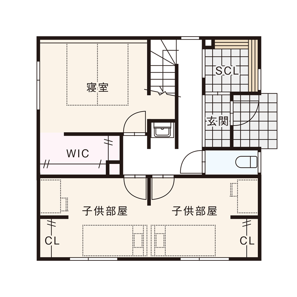 東西入りプラン / 1st.Floor plan