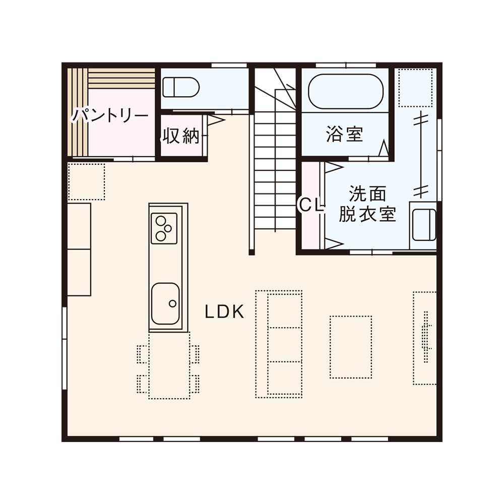 東西入りプラン / 2nd.Floor plan