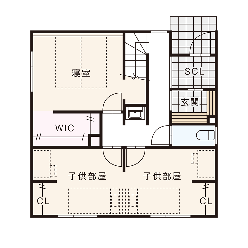 北入りプラン / 1st.Floor plan