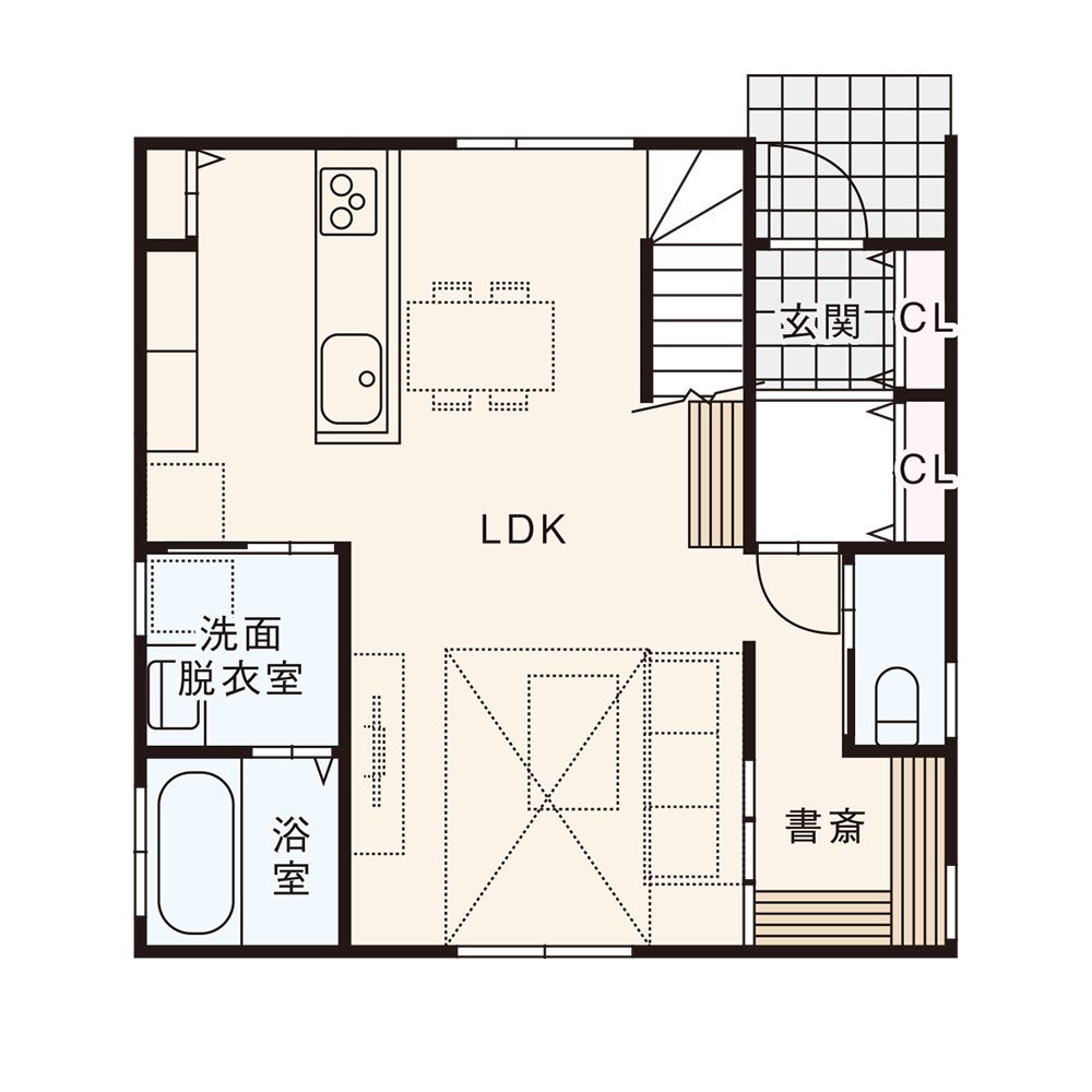 北入りプラン / 1st.Floor plan