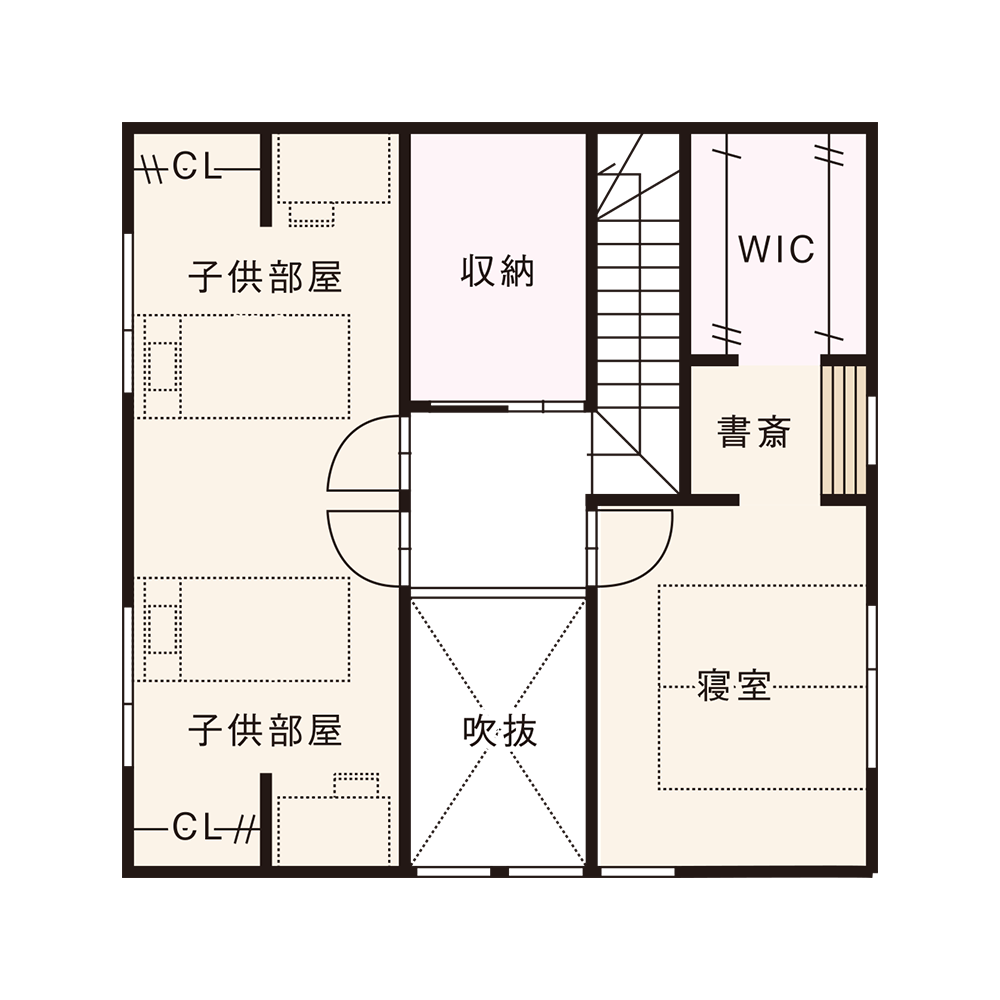 北入りプラン / 2nd.Floor plan